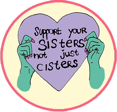 Support your sisters illustration