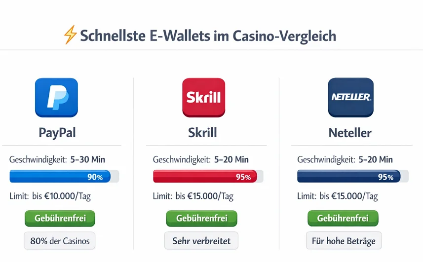 PayPal Skrill Neteller Auszahlung Vergleich